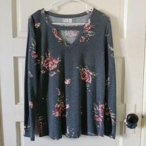 Maurices Waffle Knit Long Sleeve Tee